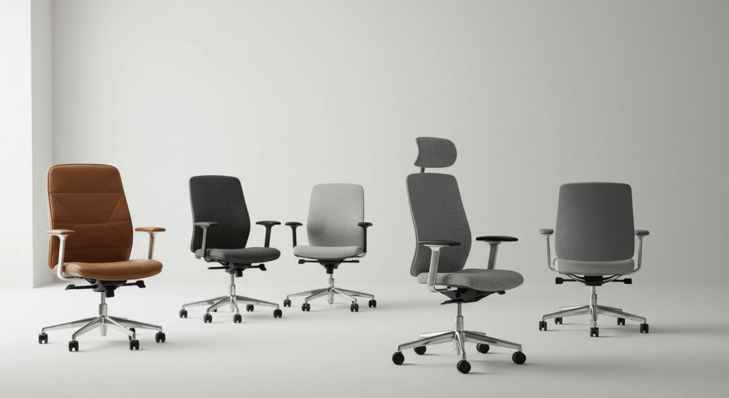 Estilos de cadeiras para home office moderno